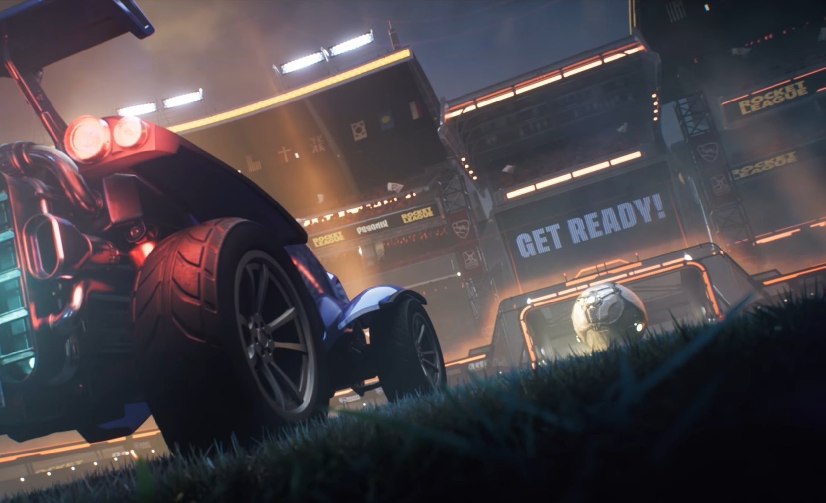 Auto Rocket League su campo, 1668x1016 900p, Desktop