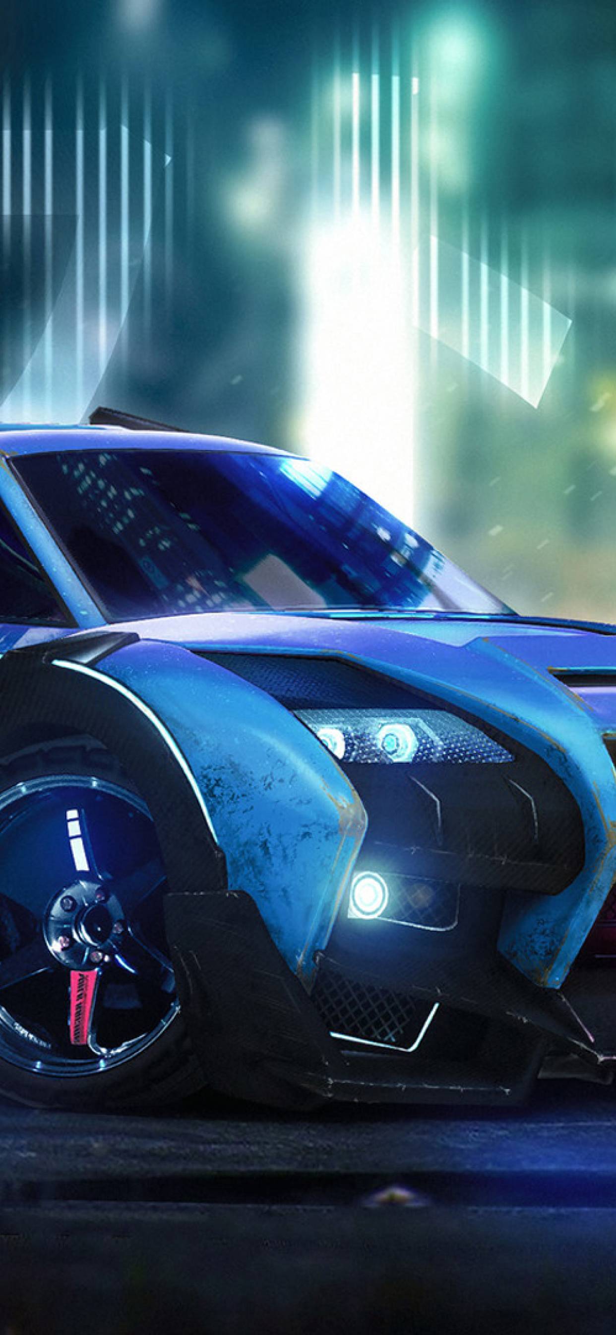Auto blu Rocket League, 1242x2688 Full HD Verticale, Smartphone