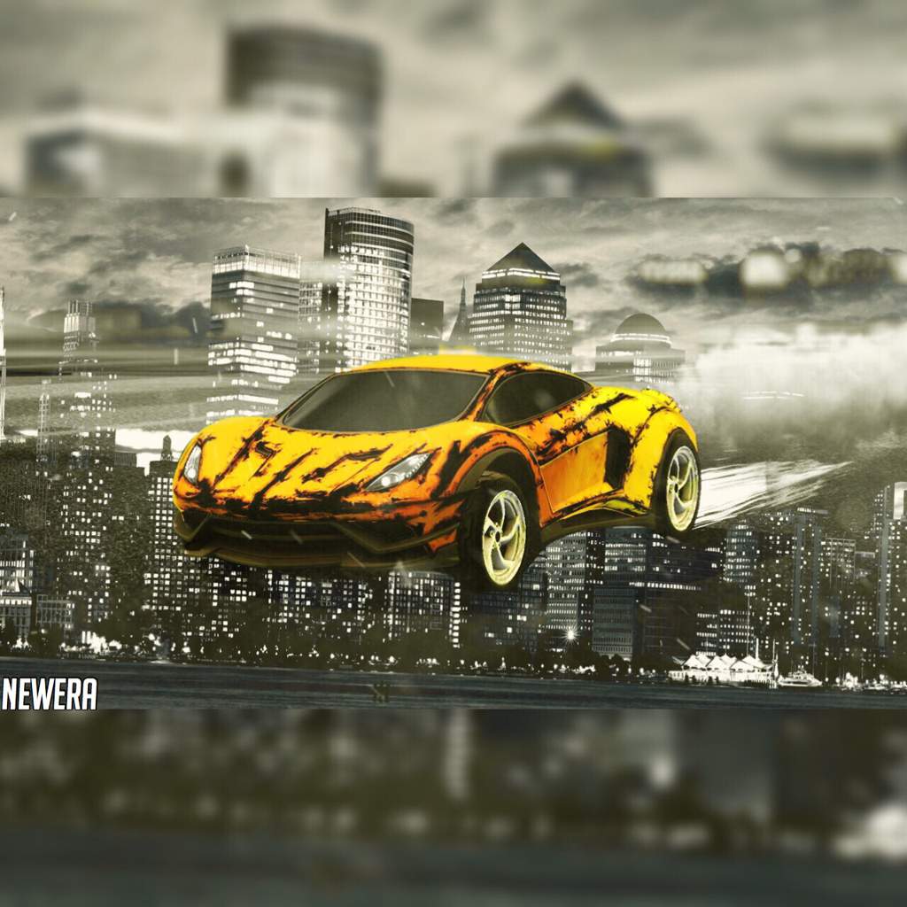 Auto gialla stile Rocket League, 1024x1024 HD, Laptop