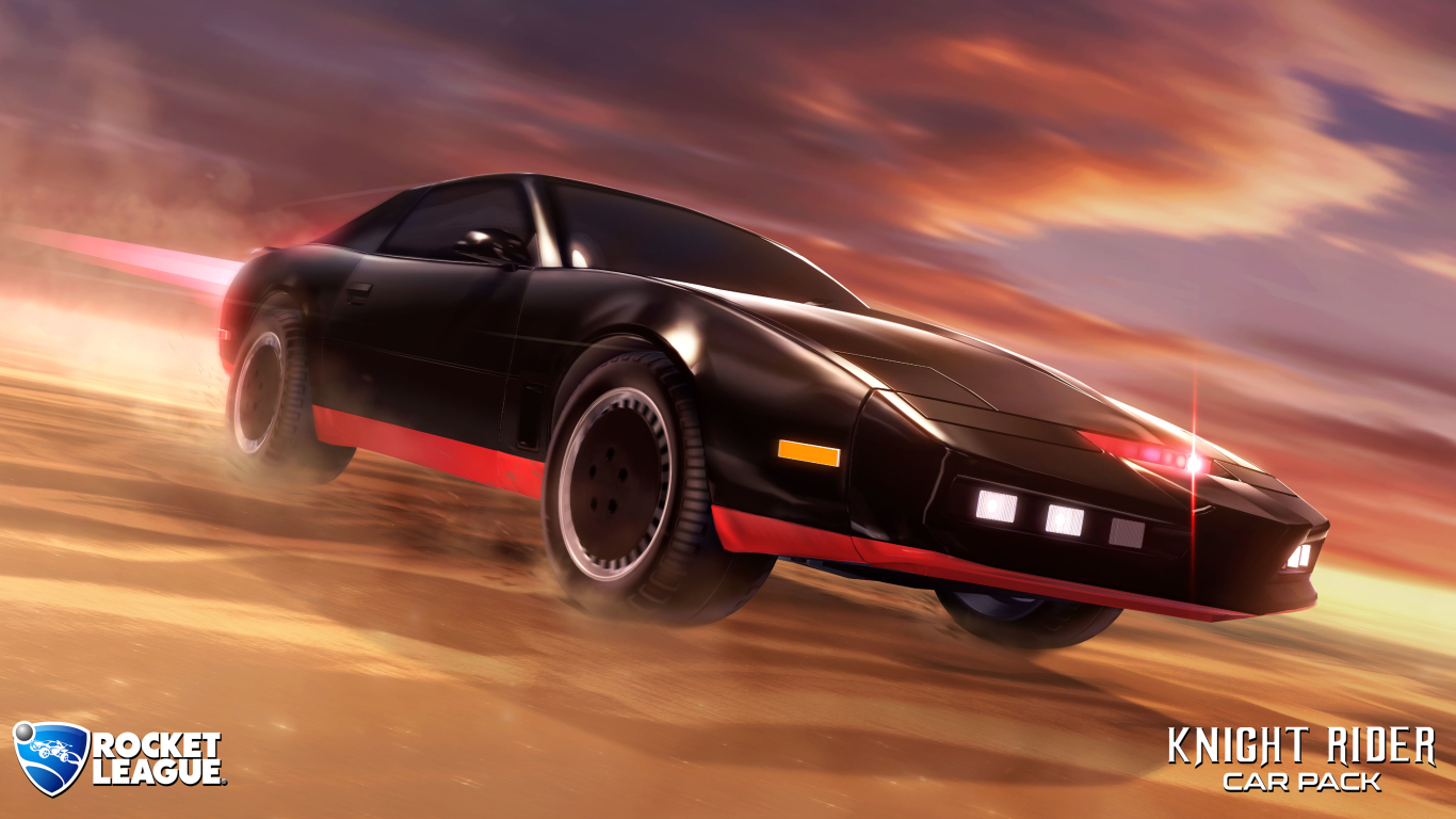 Auto nera Knight Rider Rocket League, 1366x768 720p, PC