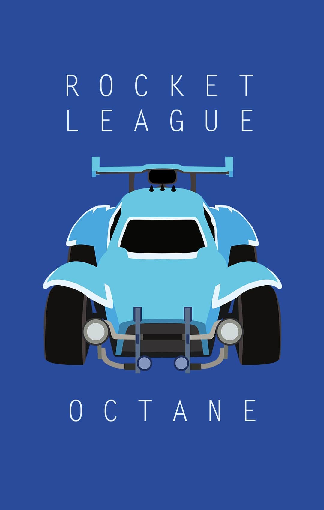 Auto Octane Rocket League blu, 1080x1700 Verticale, Mobile