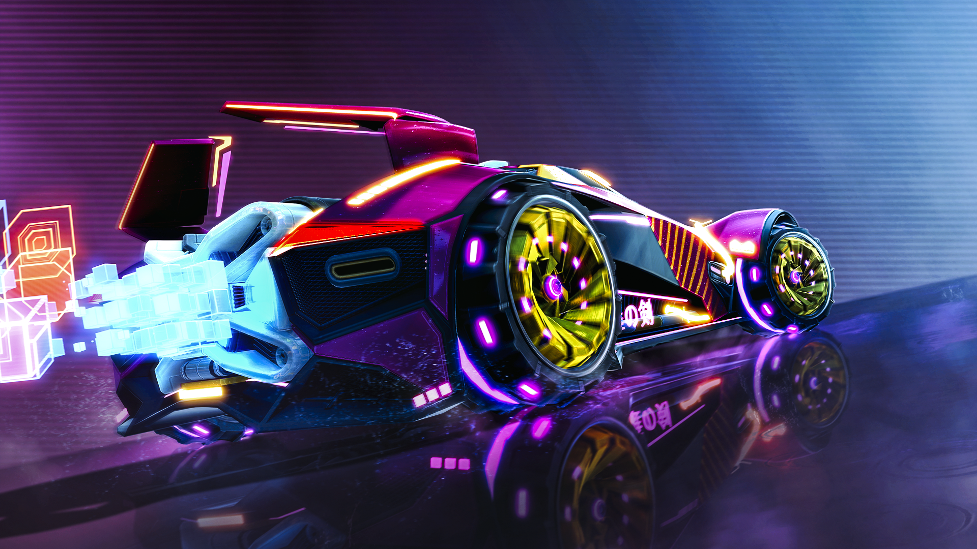 Auto Rocket League neon colorata, 1920x1080 1080p, PC Desktop