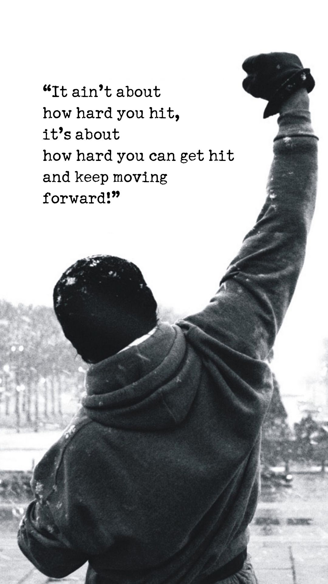 Rocky Balboa citazione boxe, 1080x1920 Full HD Verticale, Smartphone