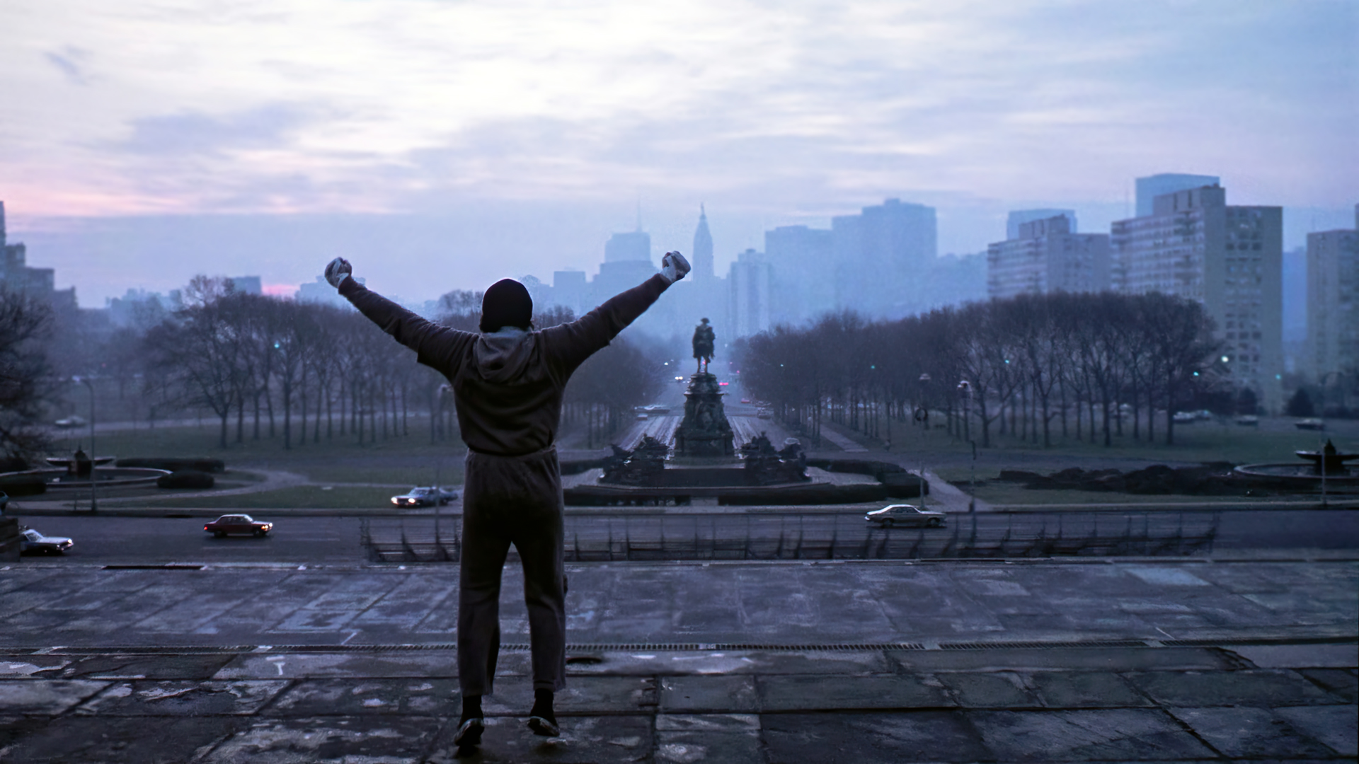 Rocky Balboa scalinata Philadelphia, 1920x1080 1080p, PC