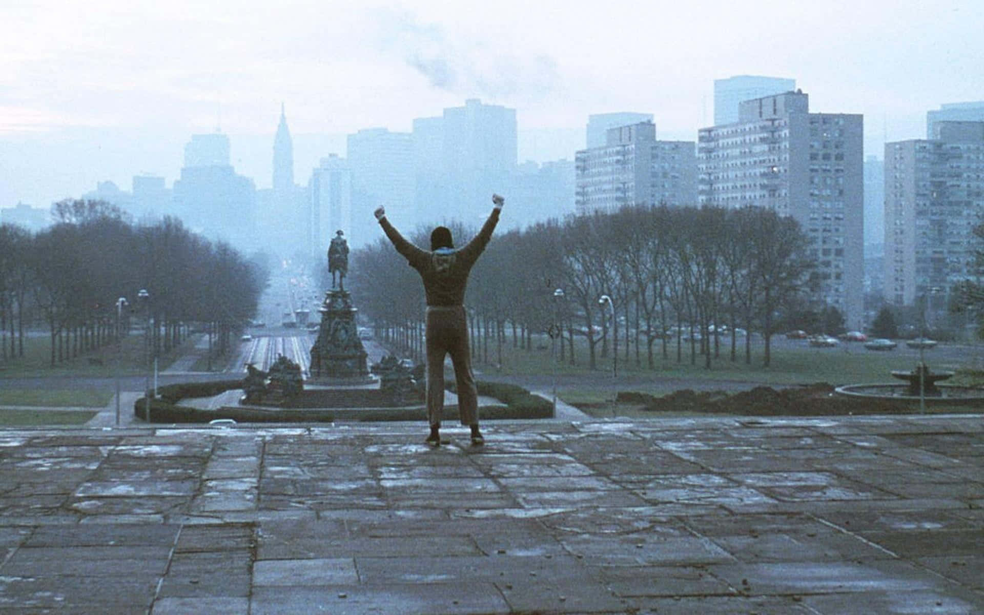 Rocky Balboa Philadelphia scalinata trionfo, 1920x1200 Full HD+ WUXGA, Desktop