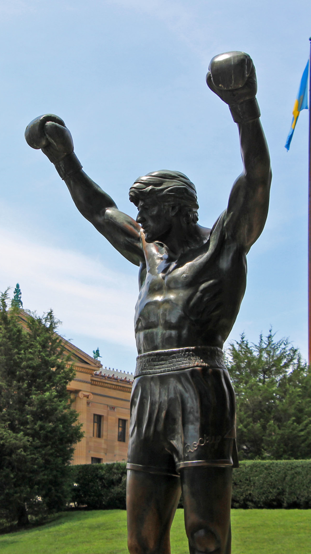Statua bronzo Rocky Balboa, 1080x1920 Full HD Verticale, iPhone