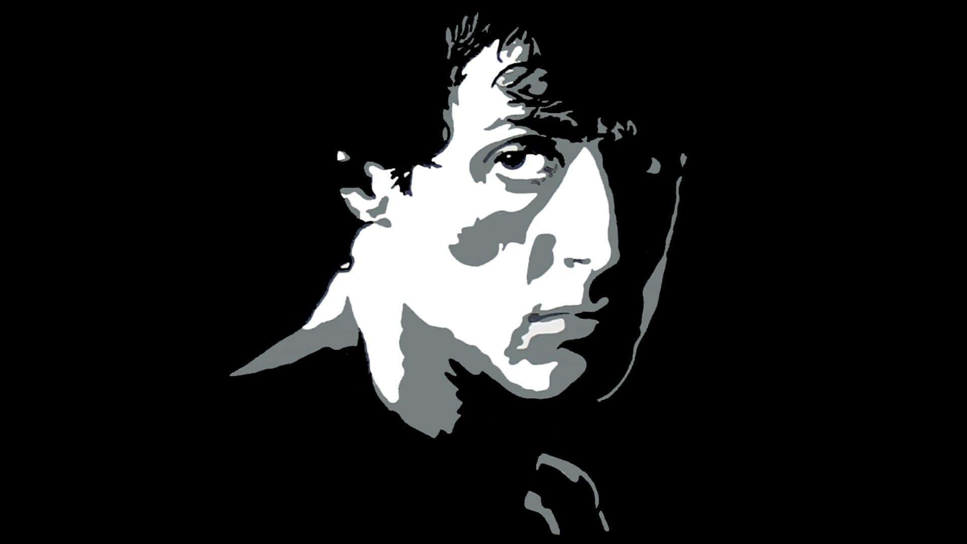 Rocky Balboa arte bianco-nero, 1920x1080 1080p, PC