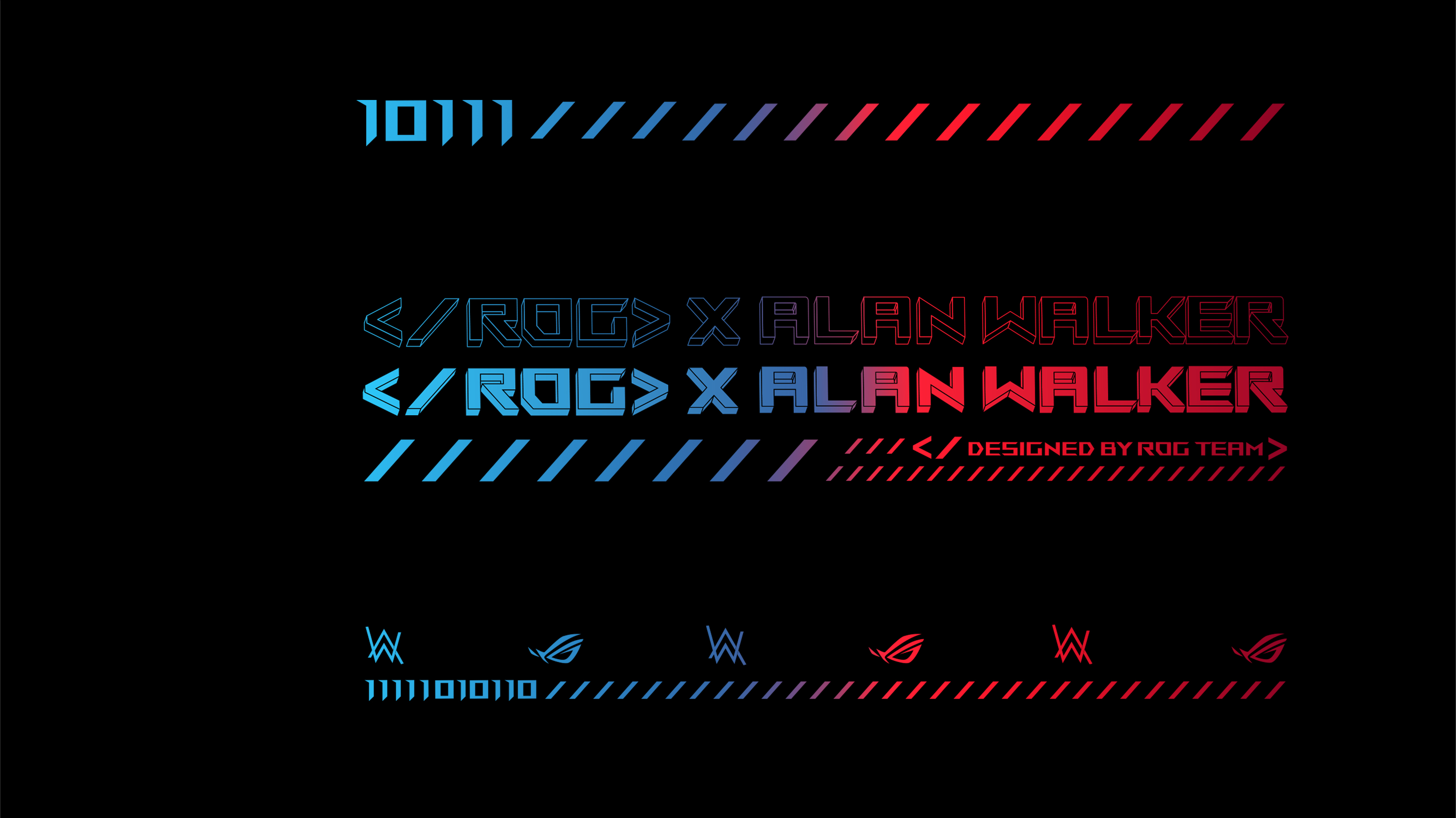 ROG x Alan Walker logo, 3840x2160 Ultra HD, 4K TV