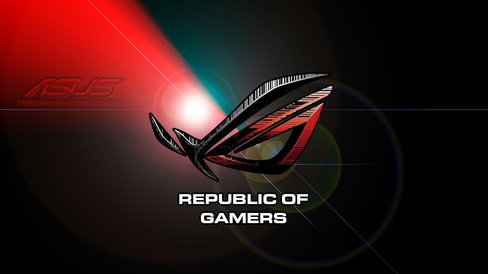 Logo ROG Republic of Gamers, 1920x1080 Full HD 1080p, PC