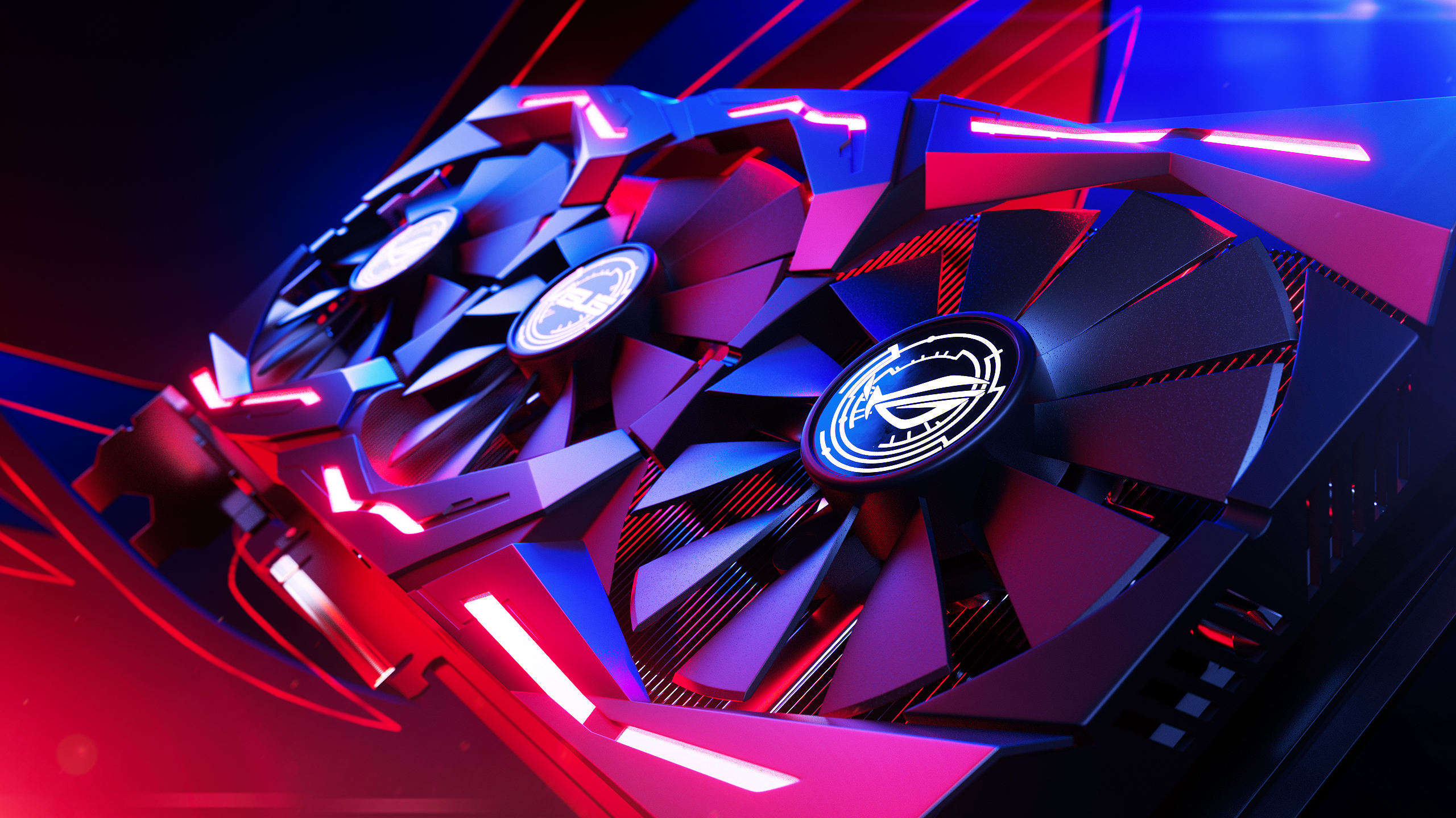 Scheda video gaming ROG rossa, 2560x1440 1440p, Desktop