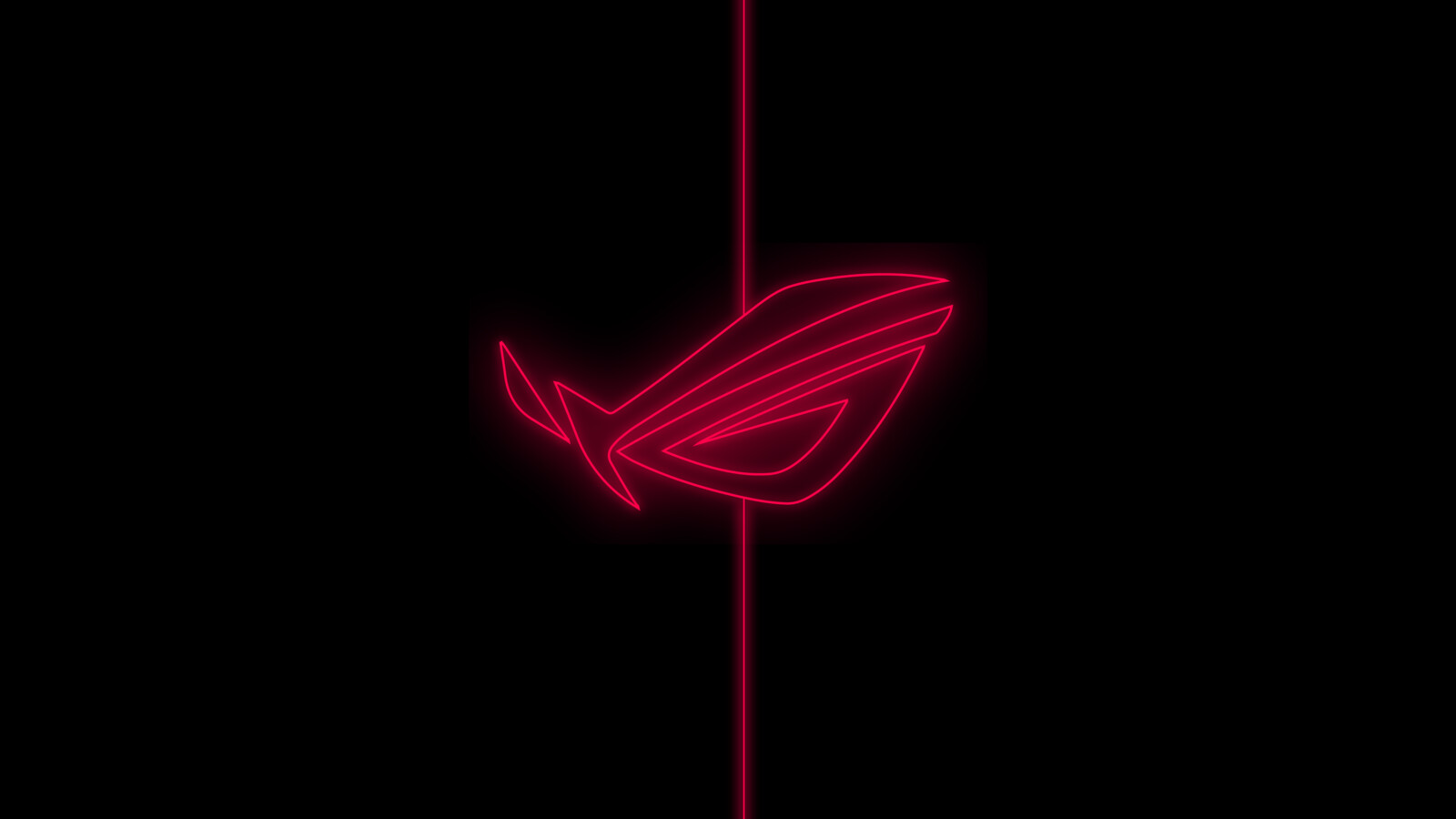 Logo ASUS ROG rosso, hardware computer, 1600x900 900p, PC