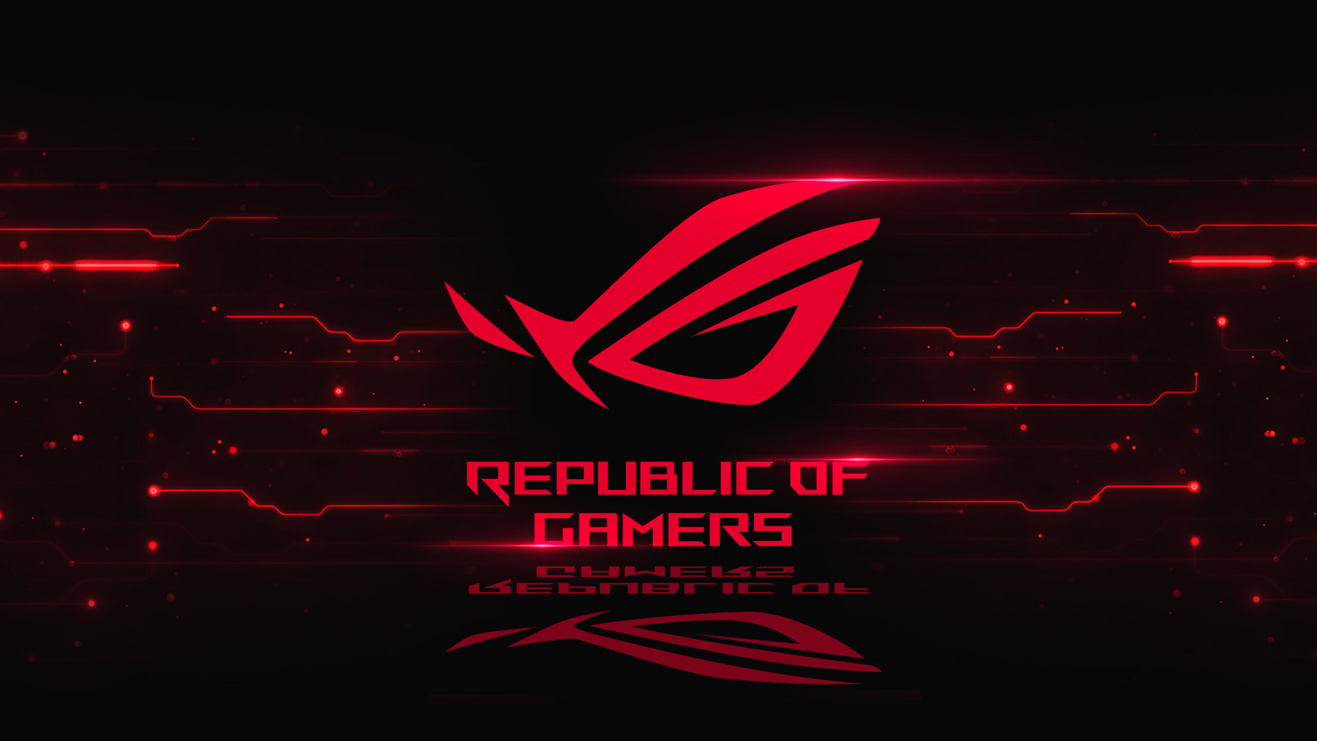 Logo Republic of Gamers ROG, 2560x1440 1440p, Desktop