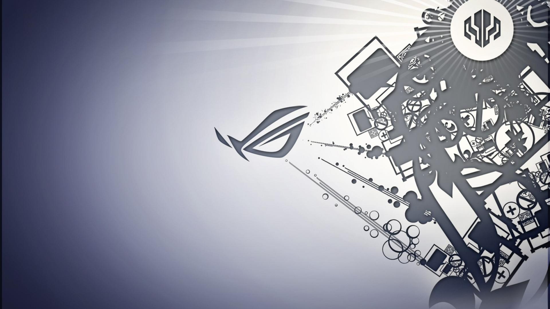 Logo ASUS ROG astratto, hardware computer, 1920x1080 Full HD 1080p, Desktop