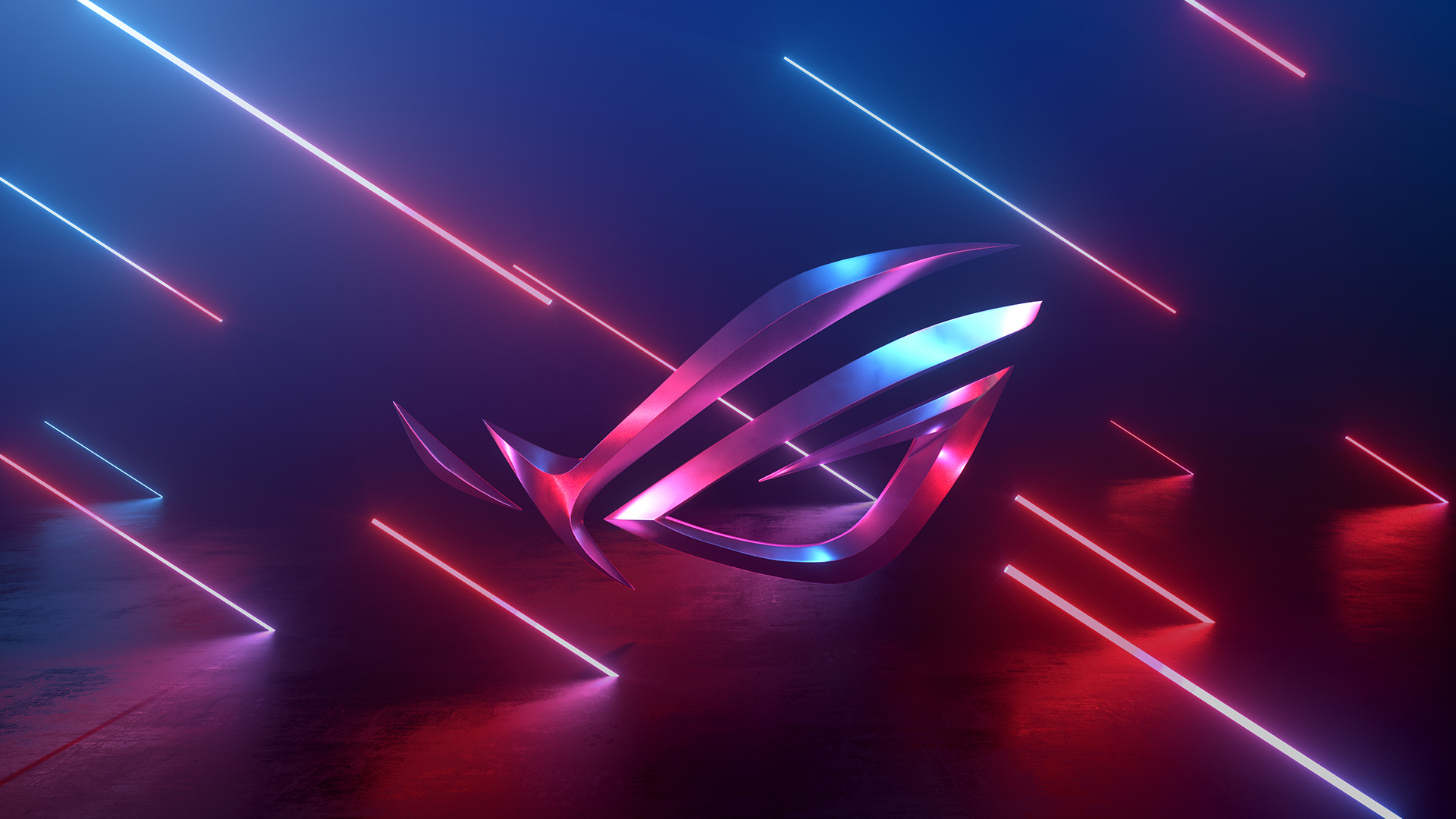 Logo ROG occhio neon, Republic of Gamers, 1920x1080 1080p, Desktop