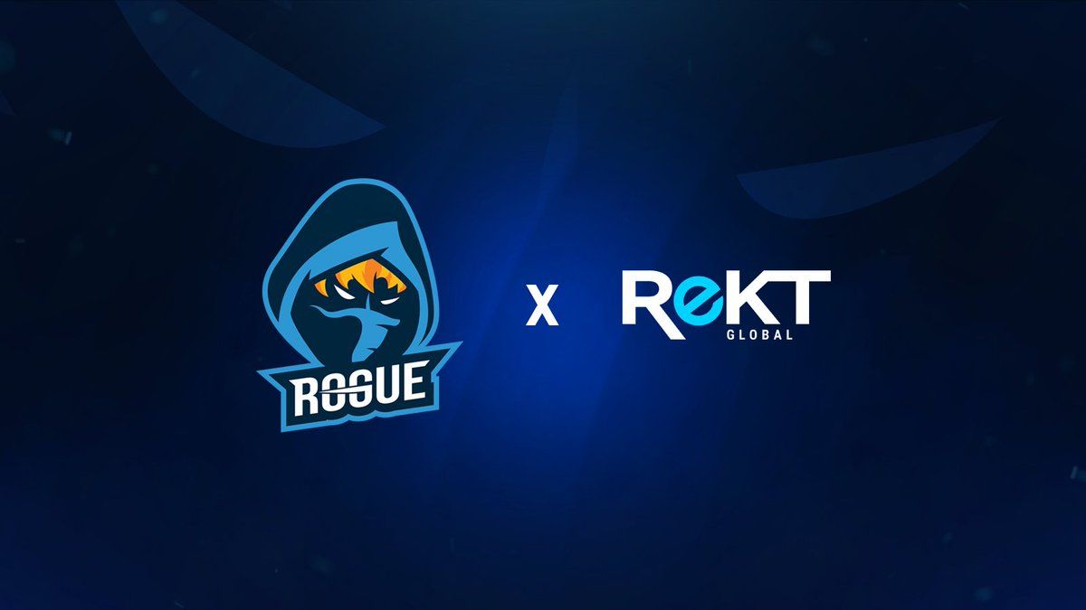 Logo Rogue eSports blu, 1200x675 HD, Laptop