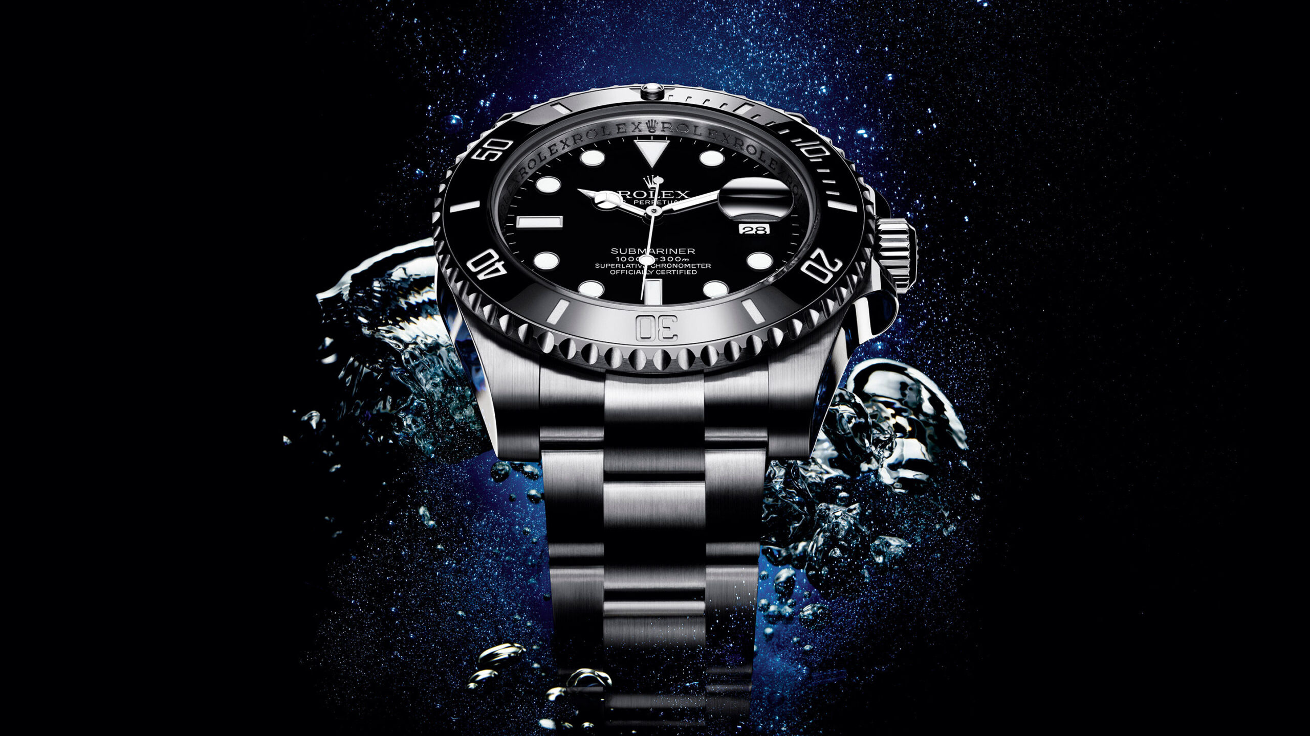 Orologio Rolex Submariner nero, 2560x1440 2K QHD, PC