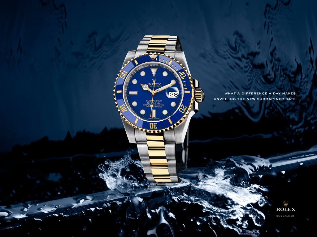 Orologio Rolex Submariner blu, 1024x768 HD, Desktop