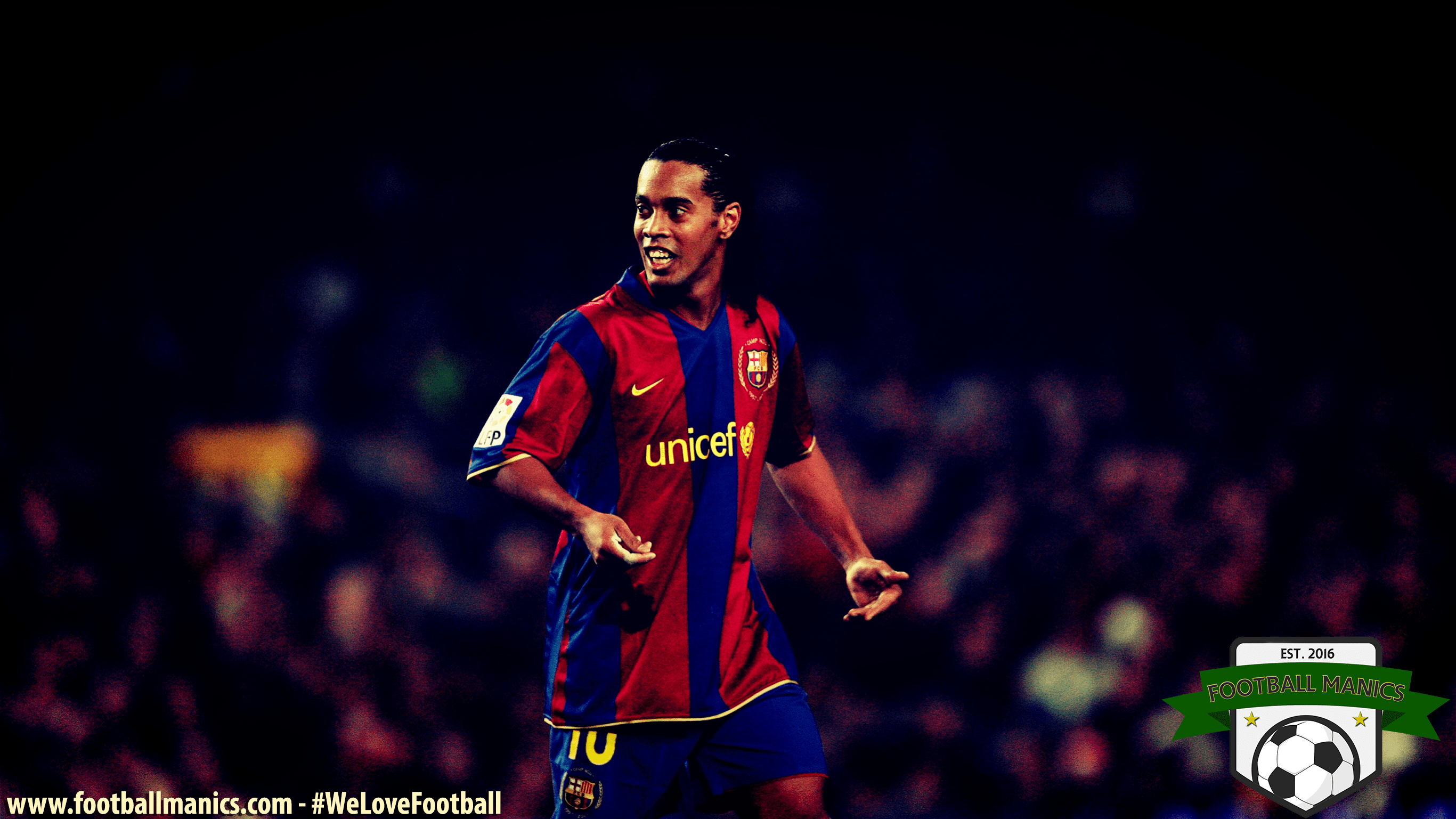 Ronaldinho Barcelona in azione, 2733x1537 2K QHD, PC