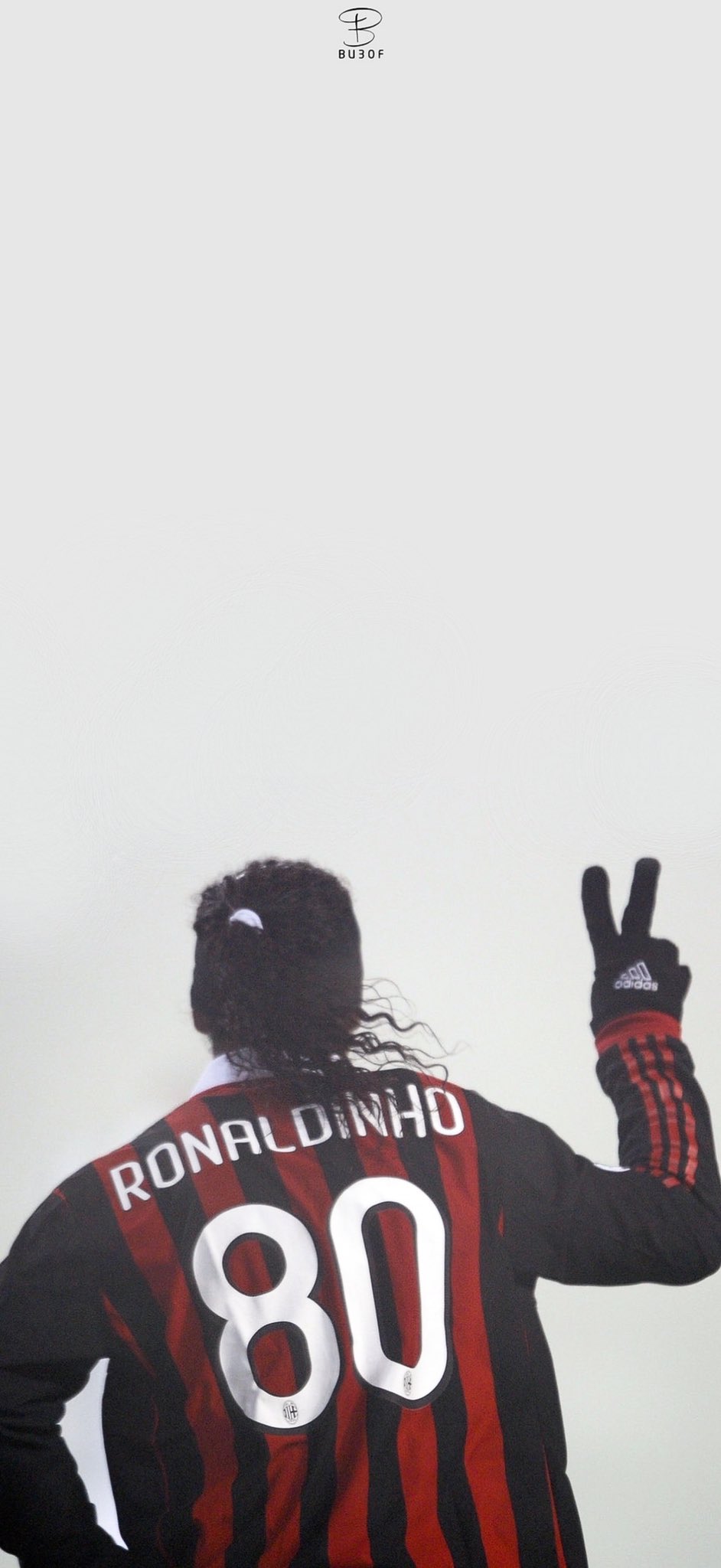 Ronaldinho Milan maglia 80, 942x2048 Verticale, Telefono