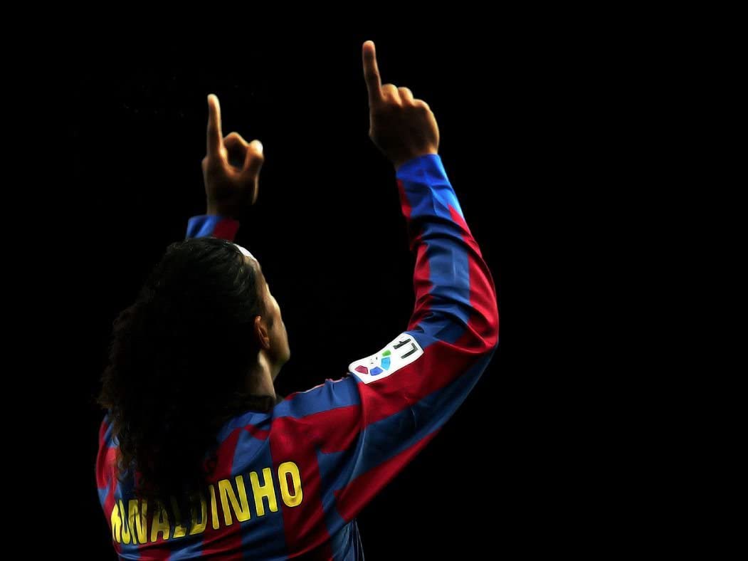 Ronaldinho Barcellona esultanza, 1051x788 HD, Desktop