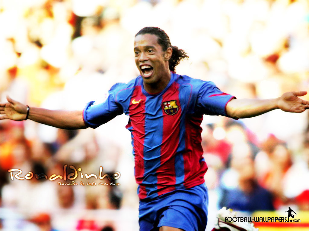 Ronaldinho maglia Barcellona esultanza, 1024x768 HD, Laptop