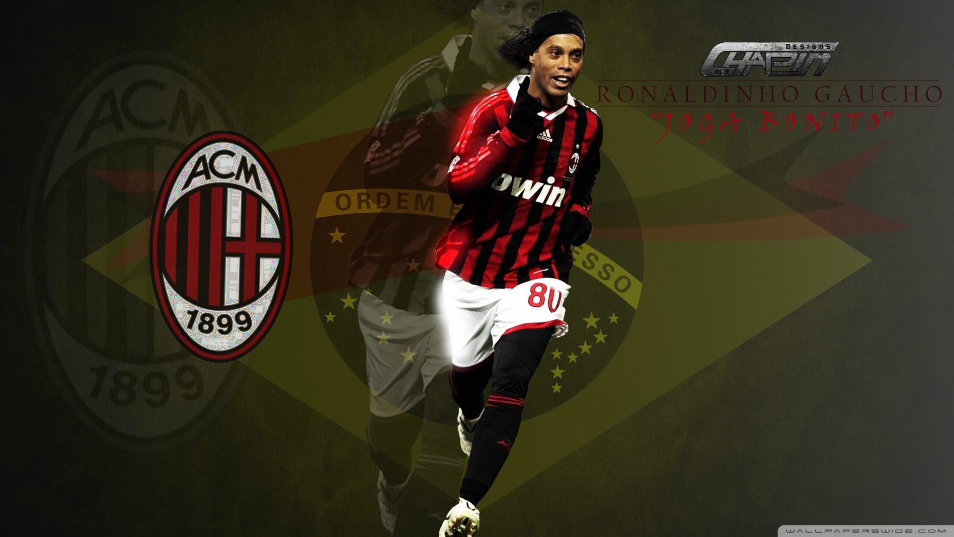 Ronaldinho AC Milan calcio, 1920x1080 Full HD 1080p, Desktop