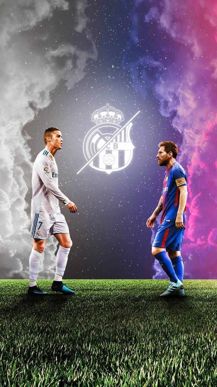 Ronaldo e Messi calciatori, Inter Miami, 720x1280 Full HD Verticale, iPhone