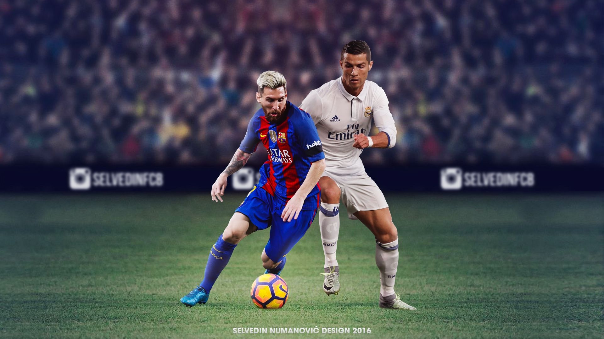 Messi e Ronaldo in campo, 1920x1080 1080p, PC Desktop