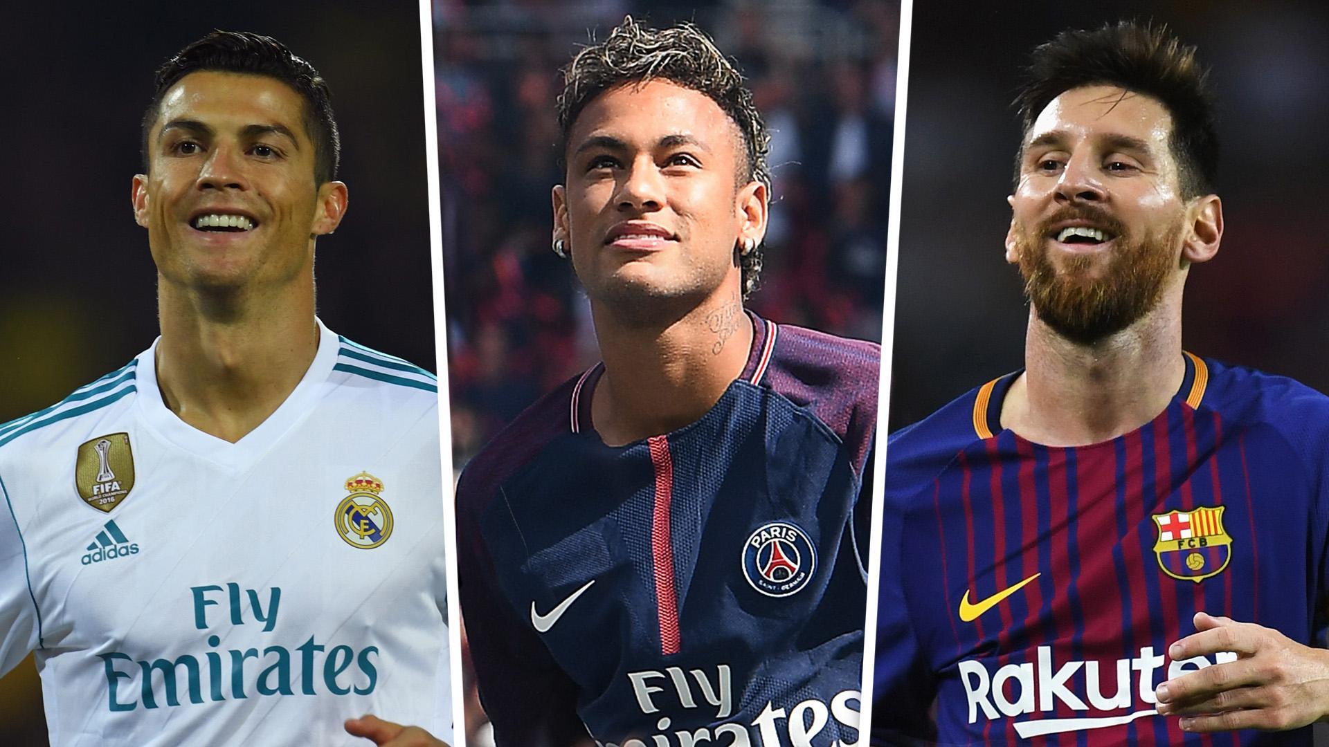 Ronaldo, Neymar e Messi collage, calciatore brasiliano, 1920x1080 Full HD 1080p, PC