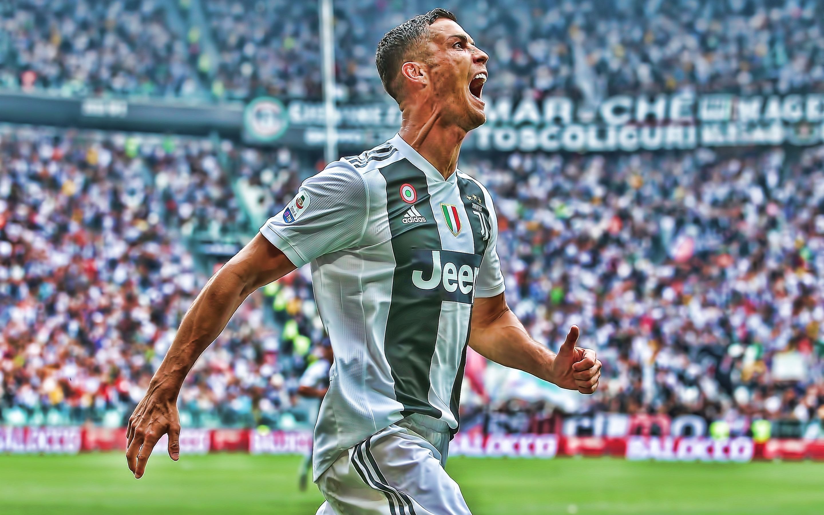 Cristiano Ronaldo esultanza Juventus, 2880x1800 2K, MacBook Pro