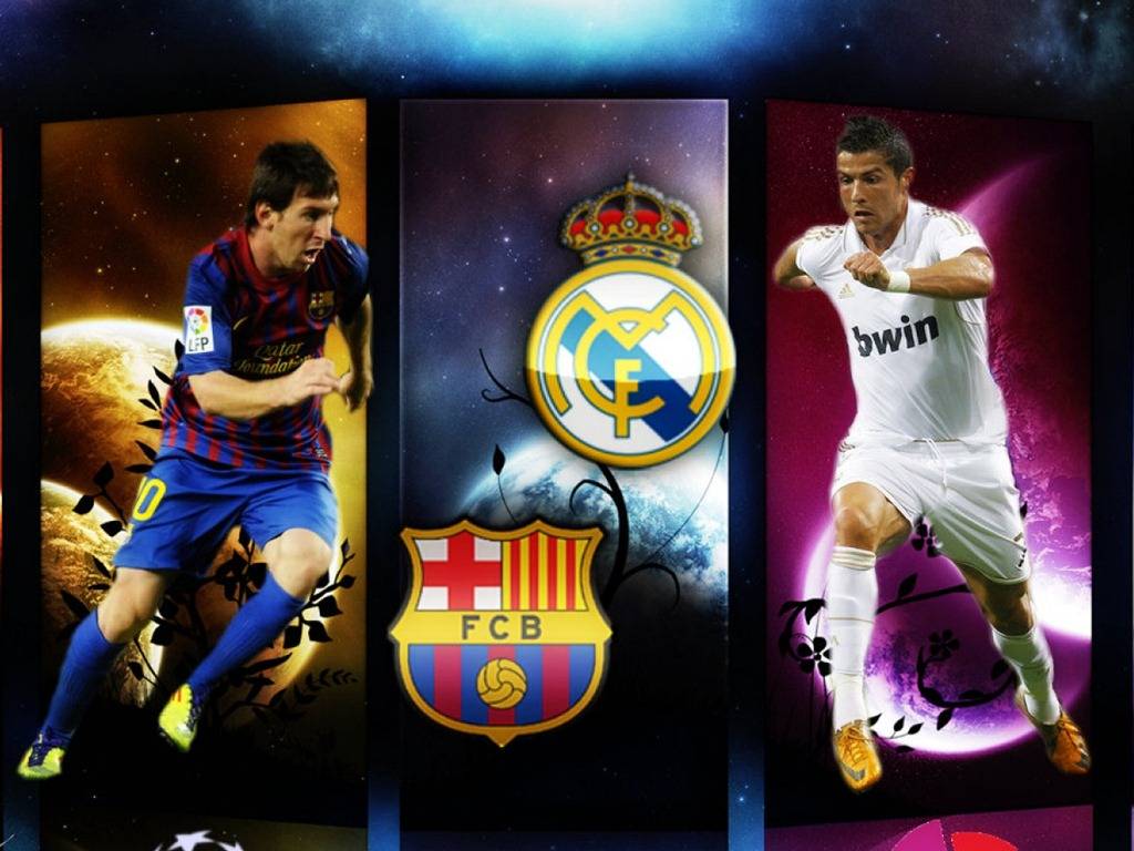 Messi e Ronaldo calciatori, 1024x768 HD, PC Desktop