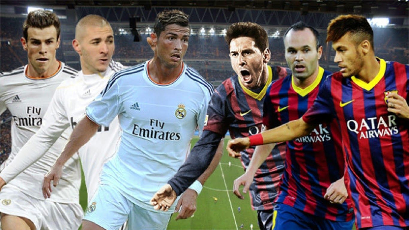Ronaldo, Messi e compagni Real Madrid Barcellona, Liga, 1366x768 720p, PC