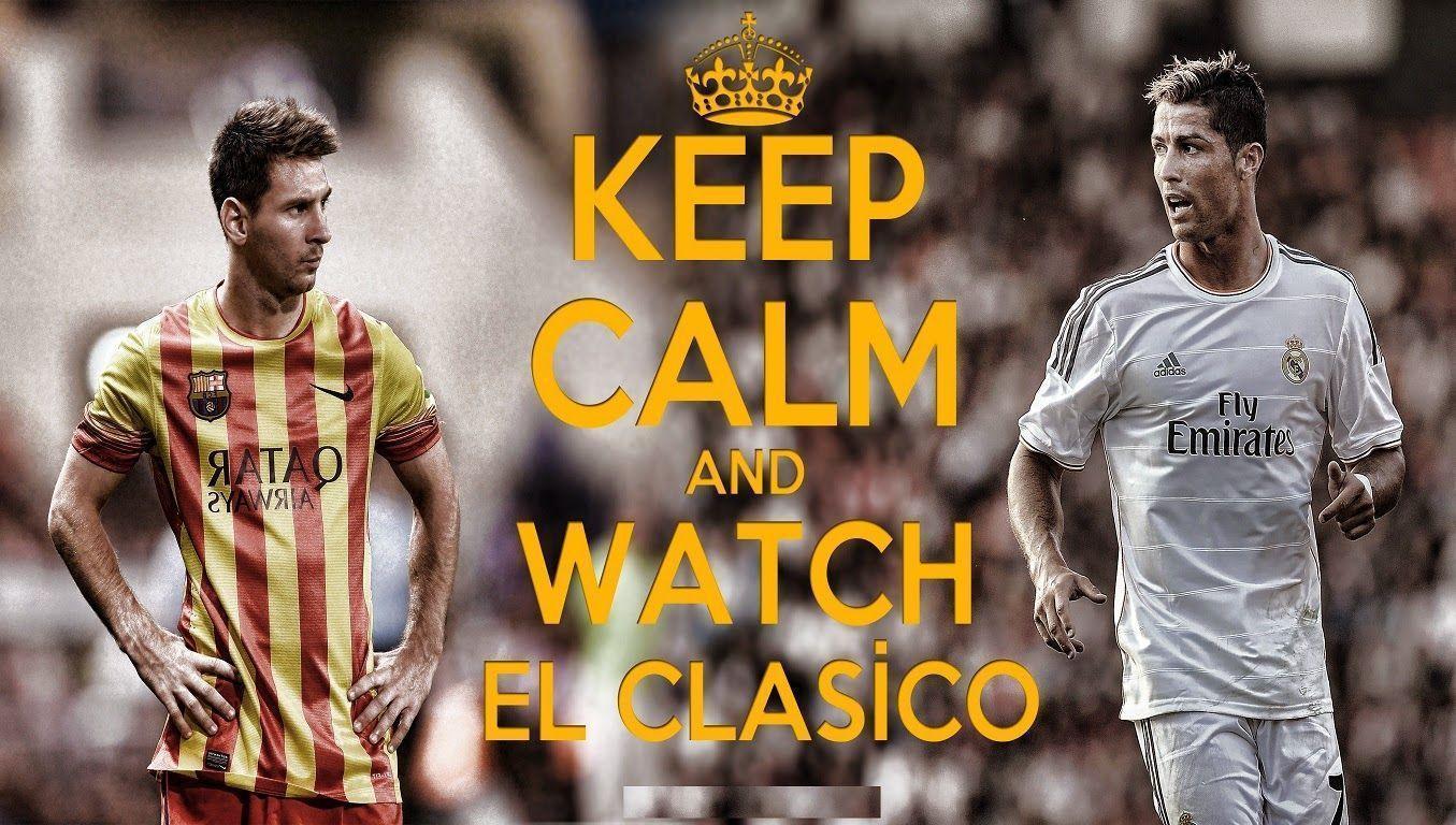 Messi e Ramos El Clasico, 1355x768 720p, Laptop