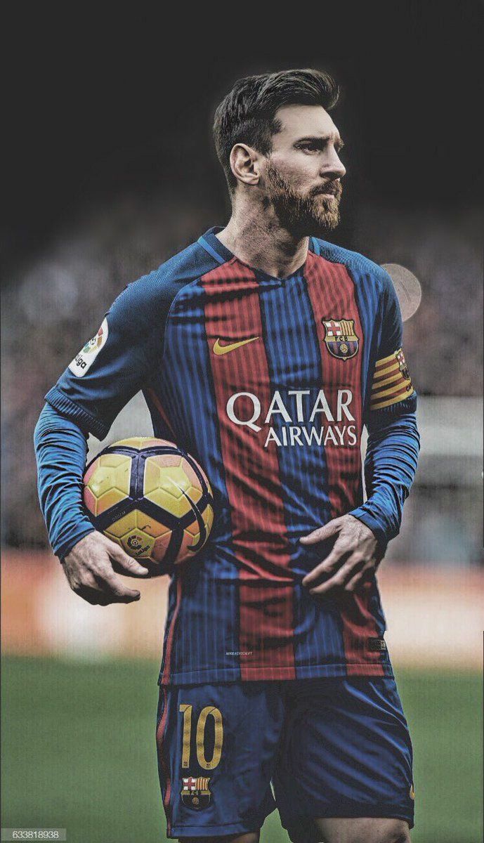 Messi maglia Barcellona pallone, Liga, 689x1200 Full HD Verticale, iPhone