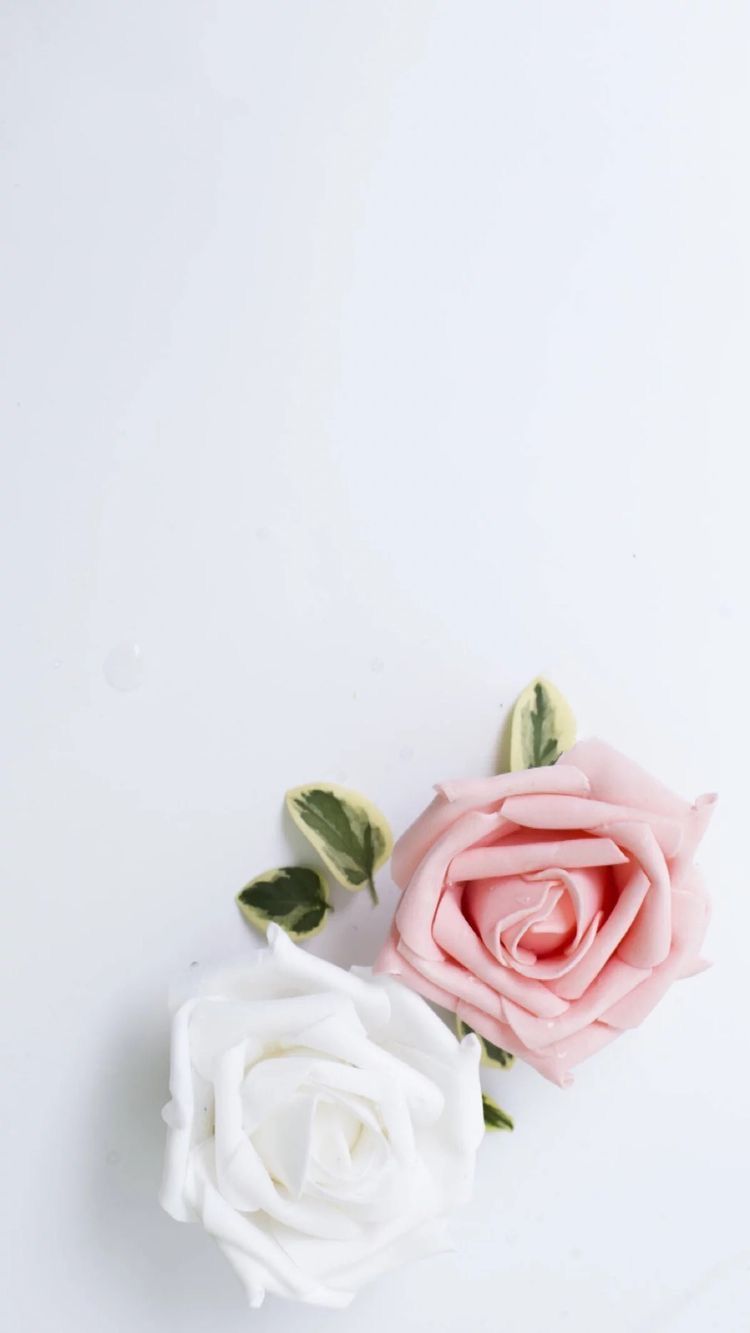 Rose bianche e rosa, 750x1333 Full HD Verticale, Realme