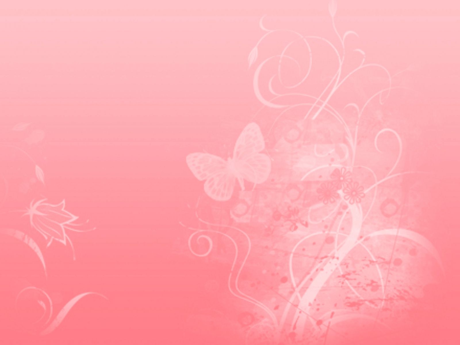 Farfalle e fiori rosa astratti, 1600x1200 HD Ready, Monitor Gaming