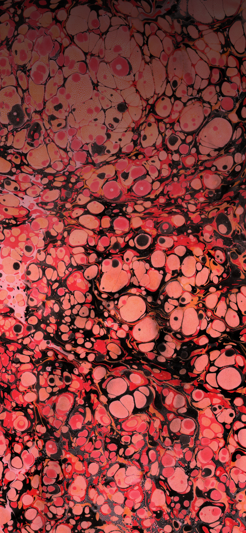 Marmorizzazione carta rosa e nero, 828x1792 Verticale, Mobile