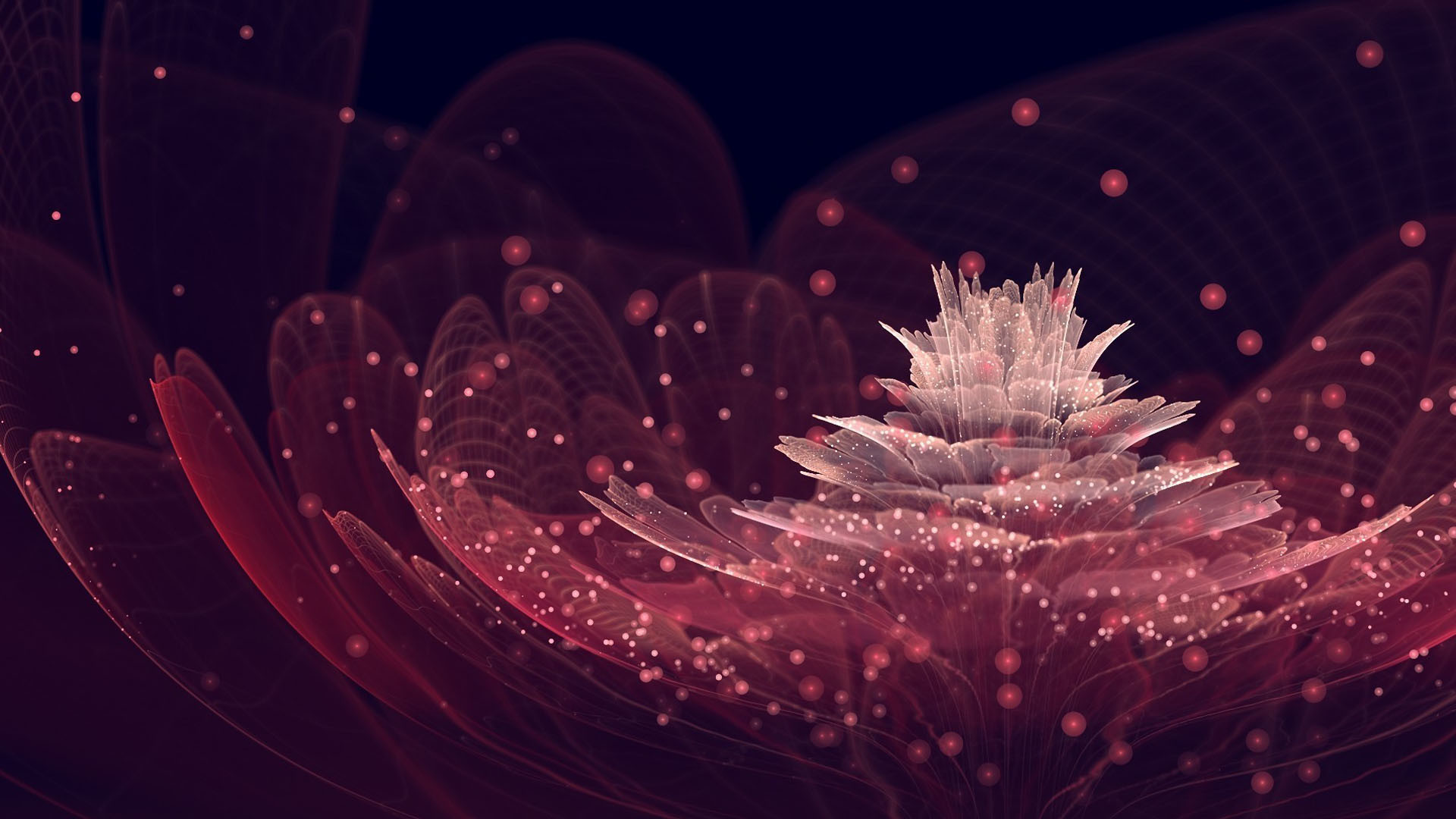 Fiore astratto rosa e nero, 1920x1080 Full HD 1080p, Laptop