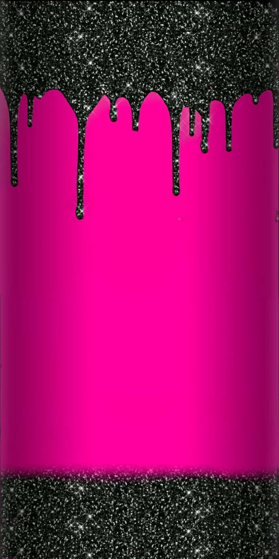 Glitter nero gocciolante su rosa, 960x1920 Full HD Verticale, iPhone