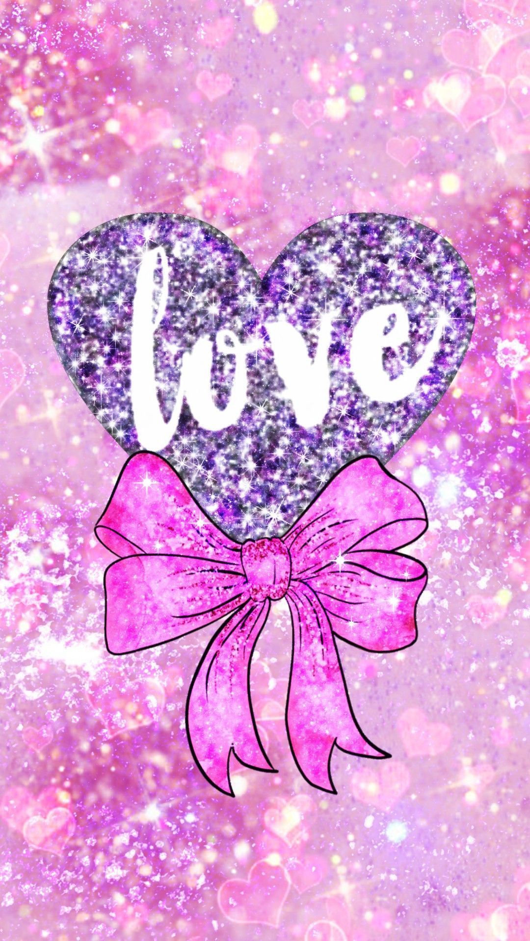 Glitter rosa scintillante, 1152x2048 Verticale, Mobile