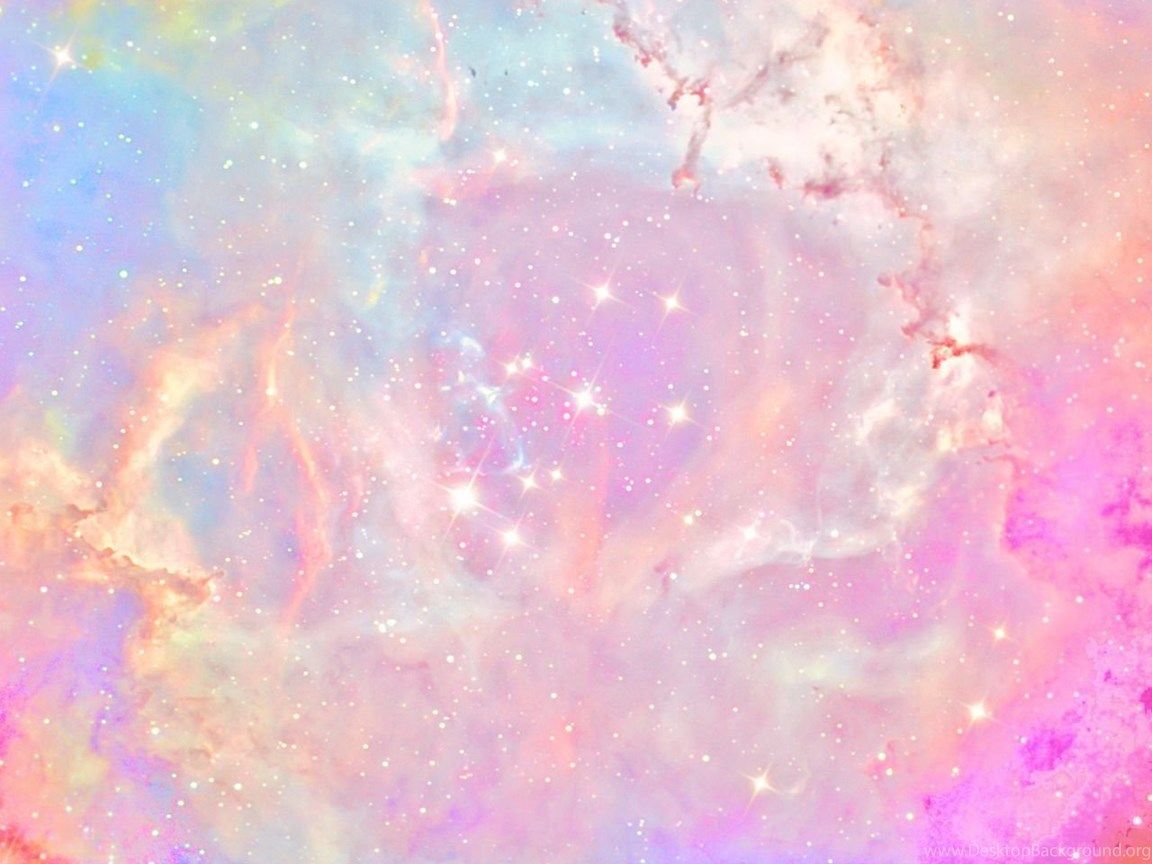 Nebulosa pastello glitterata rosa, 1152x864 HD, Desktop