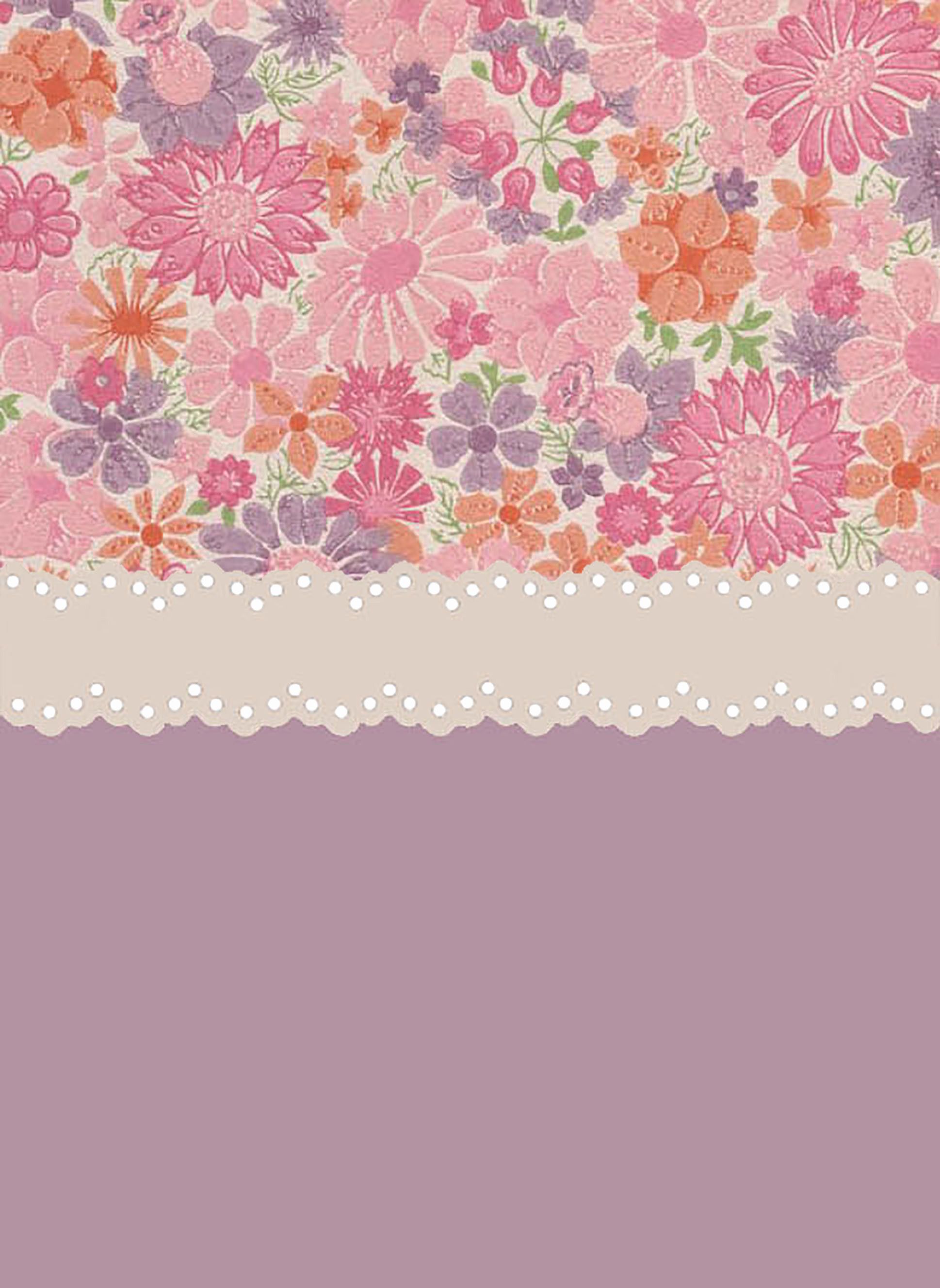 Fiori rosa pastello con pizzo, 1938x2655 Full HD Verticale, iPhone