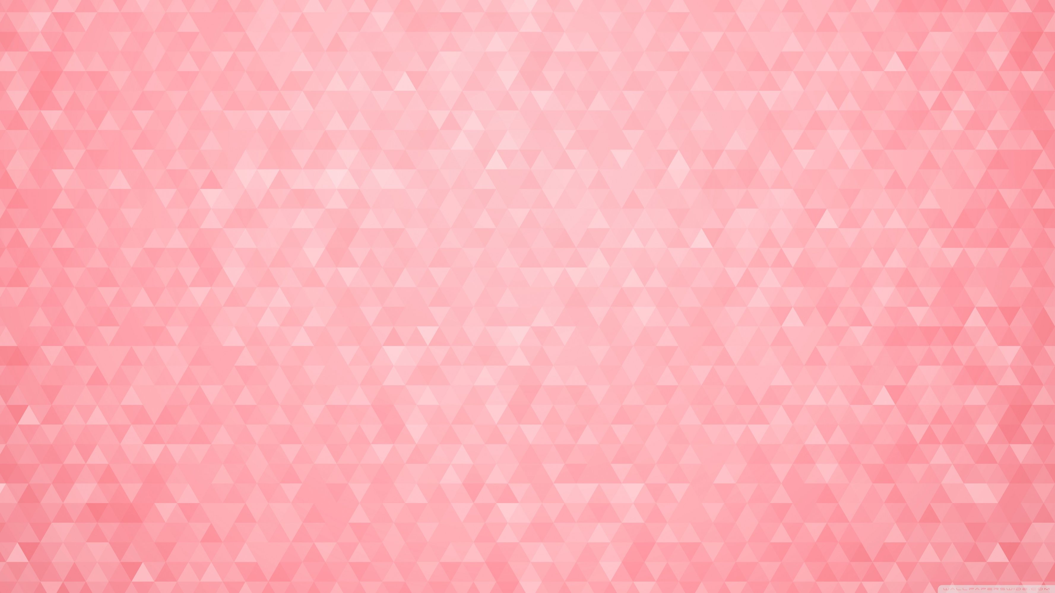 Pattern geometrico triangoli rosa pastello, 3554x1999 2K+, Desktop