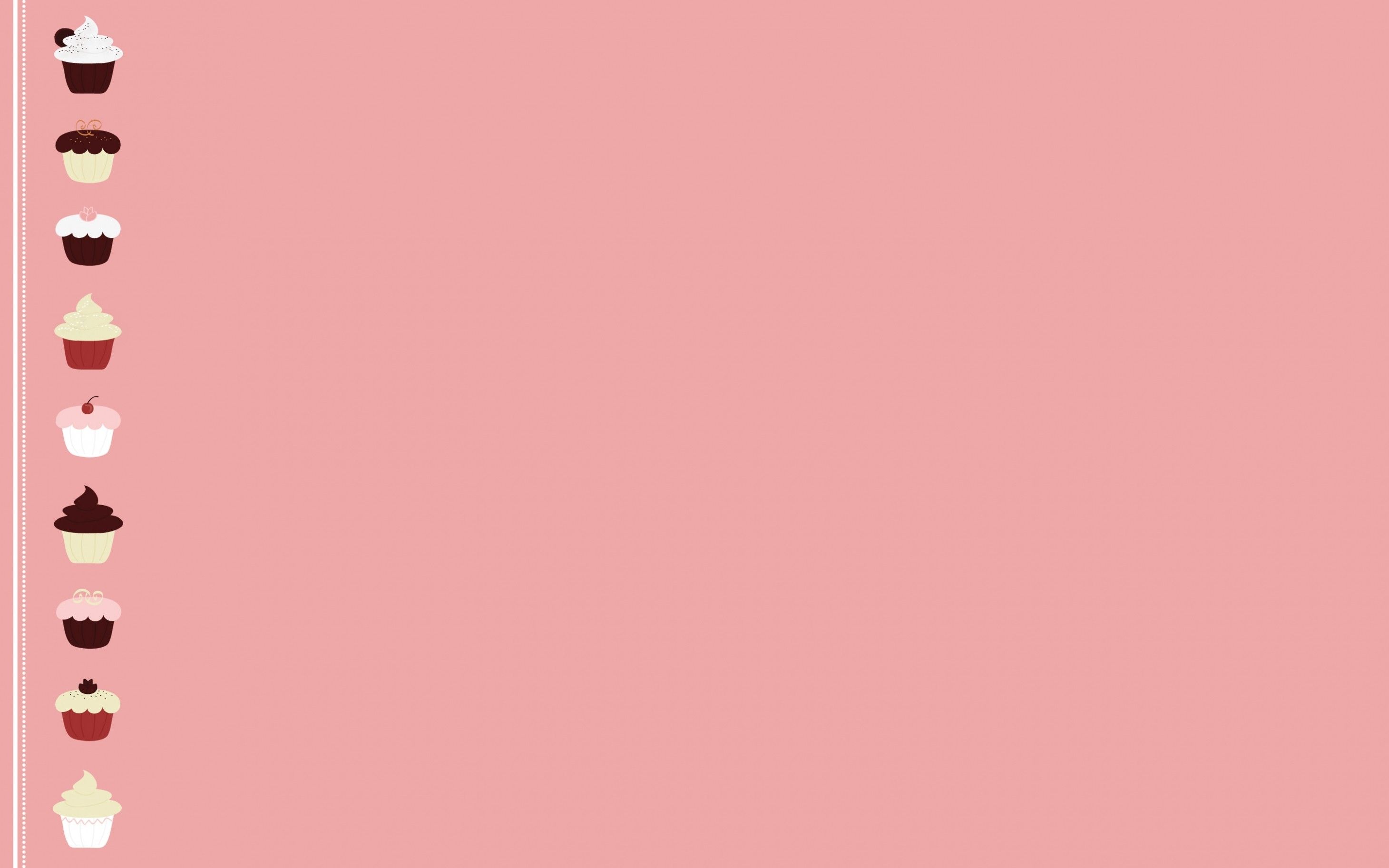 Cupcakes su sfondo rosa, 2920x1825 2K+, Monitor Gaming