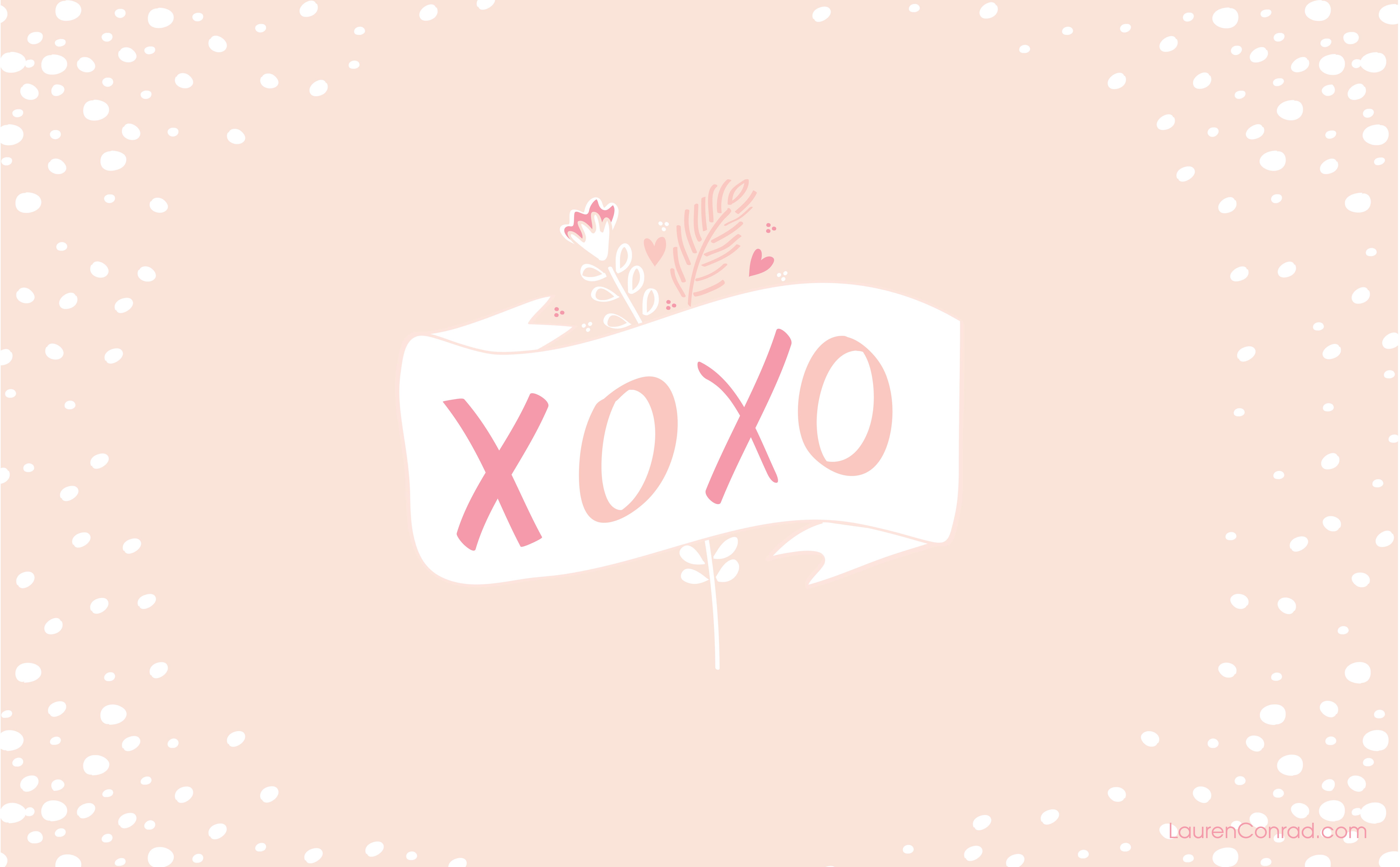 XOXO scritta rosa pastello, 7749x4800 4K, Desktop 4K