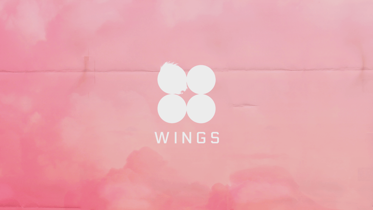 Logo Wings sfondo rosa, 1280x720 HD, Desktop