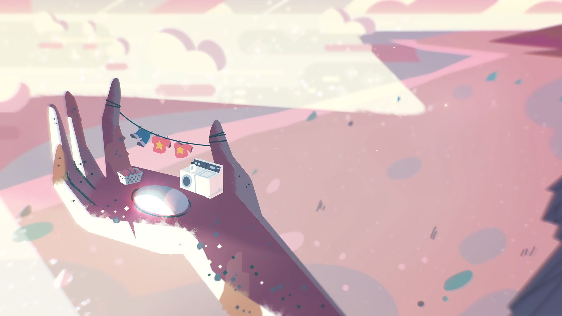 Steven Universe mano gemme rosa, 1920x1080 Full HD, PC