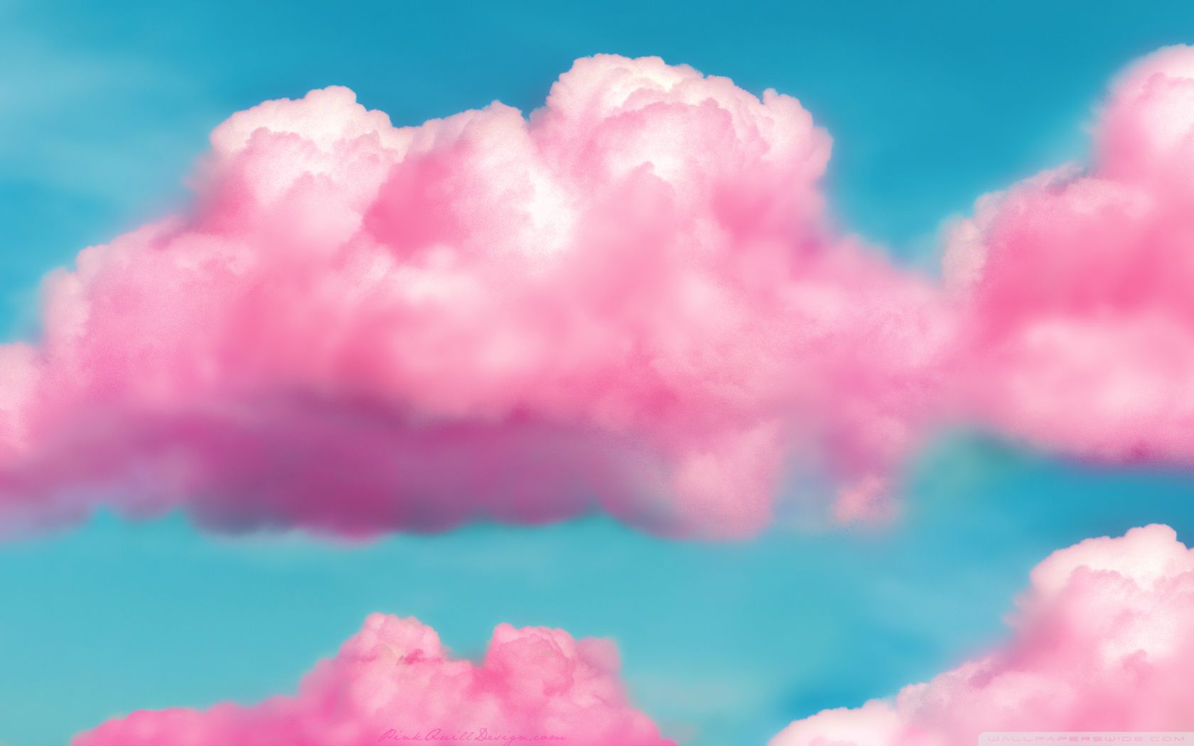 Nuvole rosa pastello cielo, 1680x1050 HD, Desktop