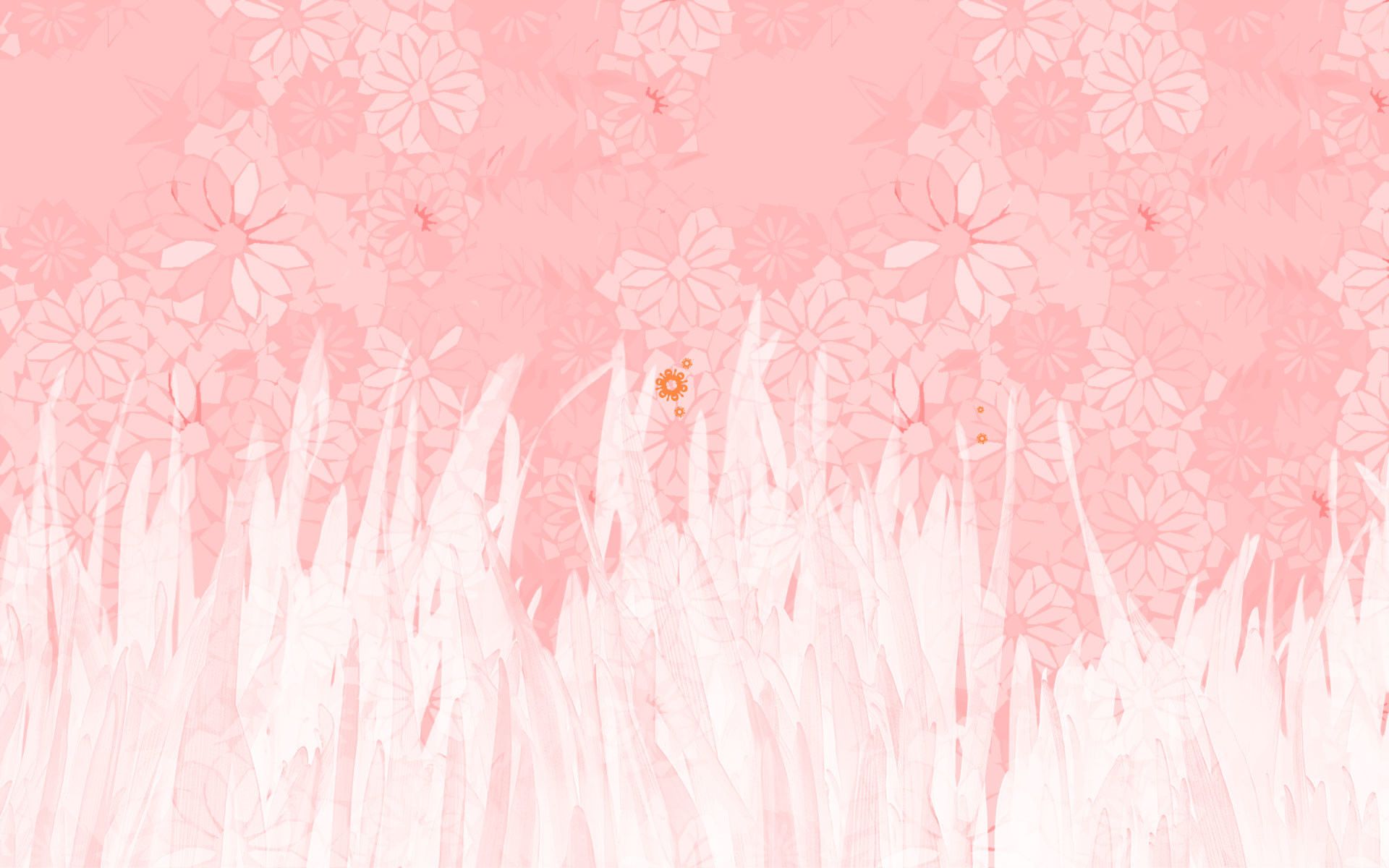 Fiori rosa pastello e erba, 1920x1200 WUXGA, Desktop