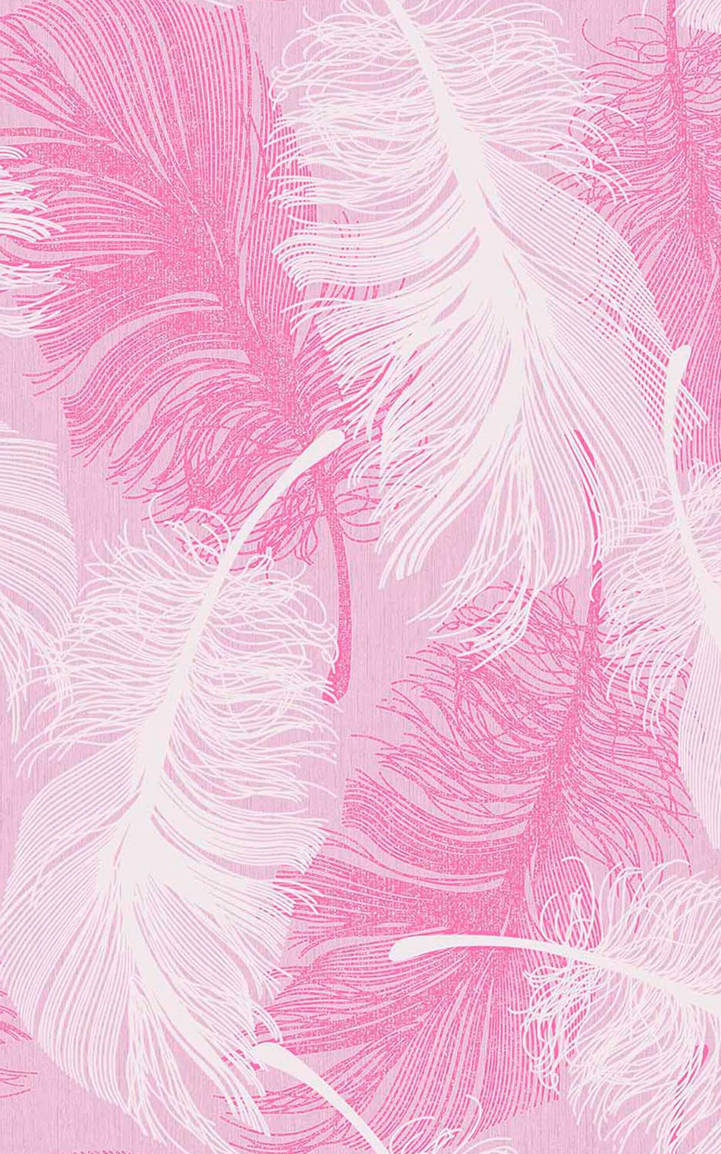 Piume rosa e bianche, sfondo 2400x3840 Full HD Verticale, Smartphone